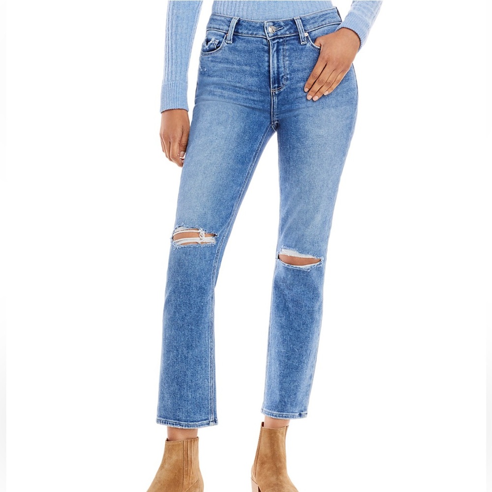 Paige Amber High Rise Ankle Straight Jeans